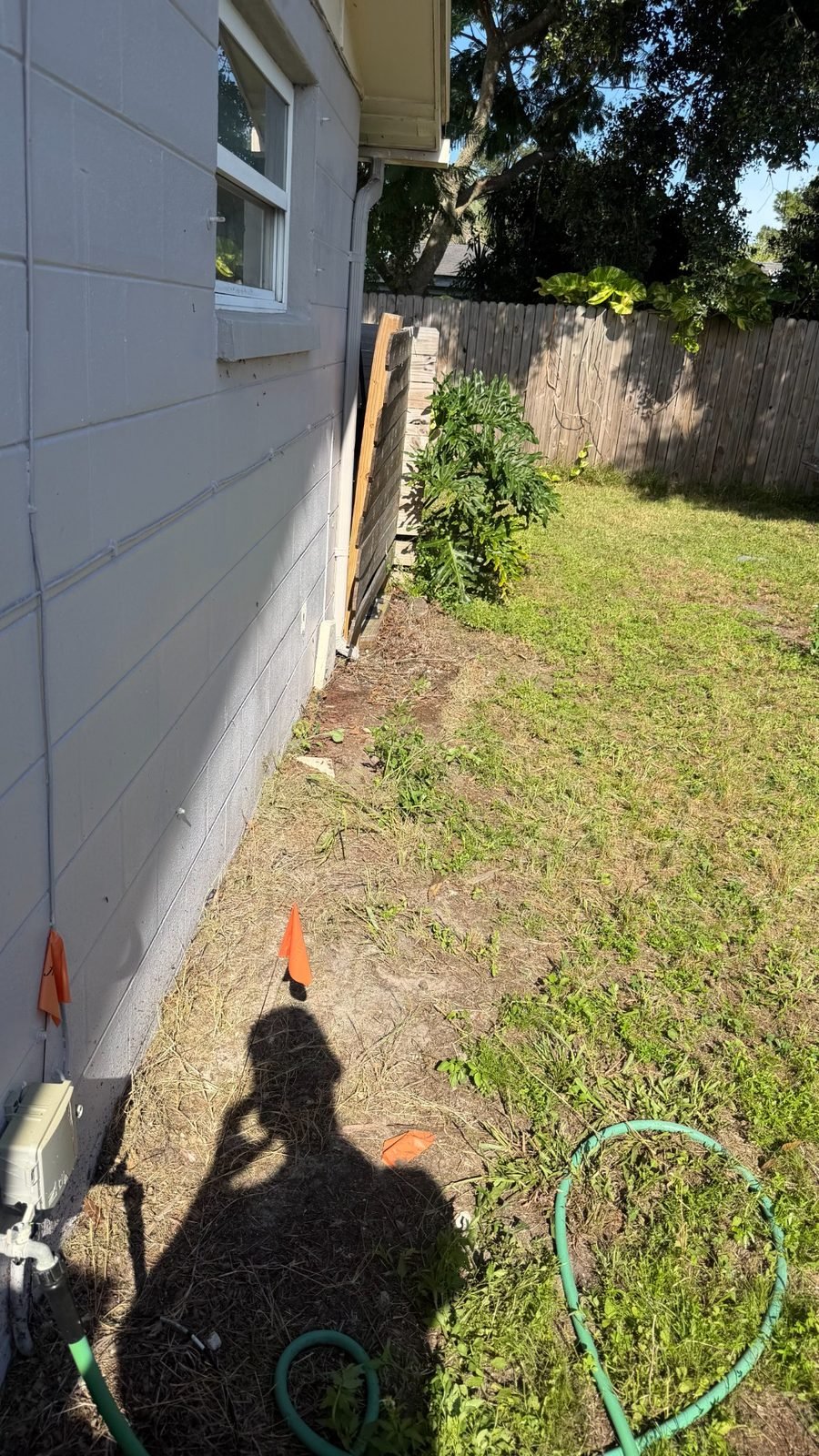 After a residential estate side-yard was cleared of bulky debris in Safety Harbor, FL 34695