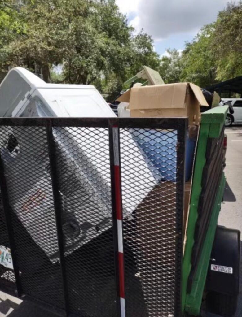 Appliance removal service in Palm Harbor FL with No More Junk hauling away old household appliances and bulky items.