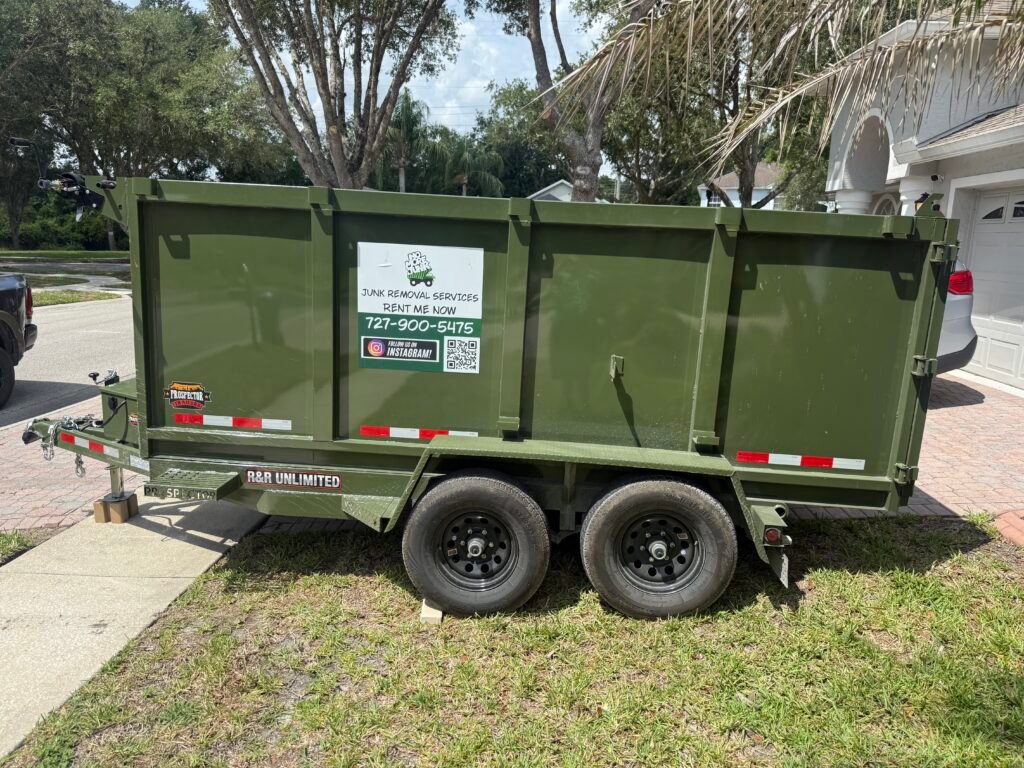 No More Junk professional junk removal dump trailer in Palm Harbor, FL