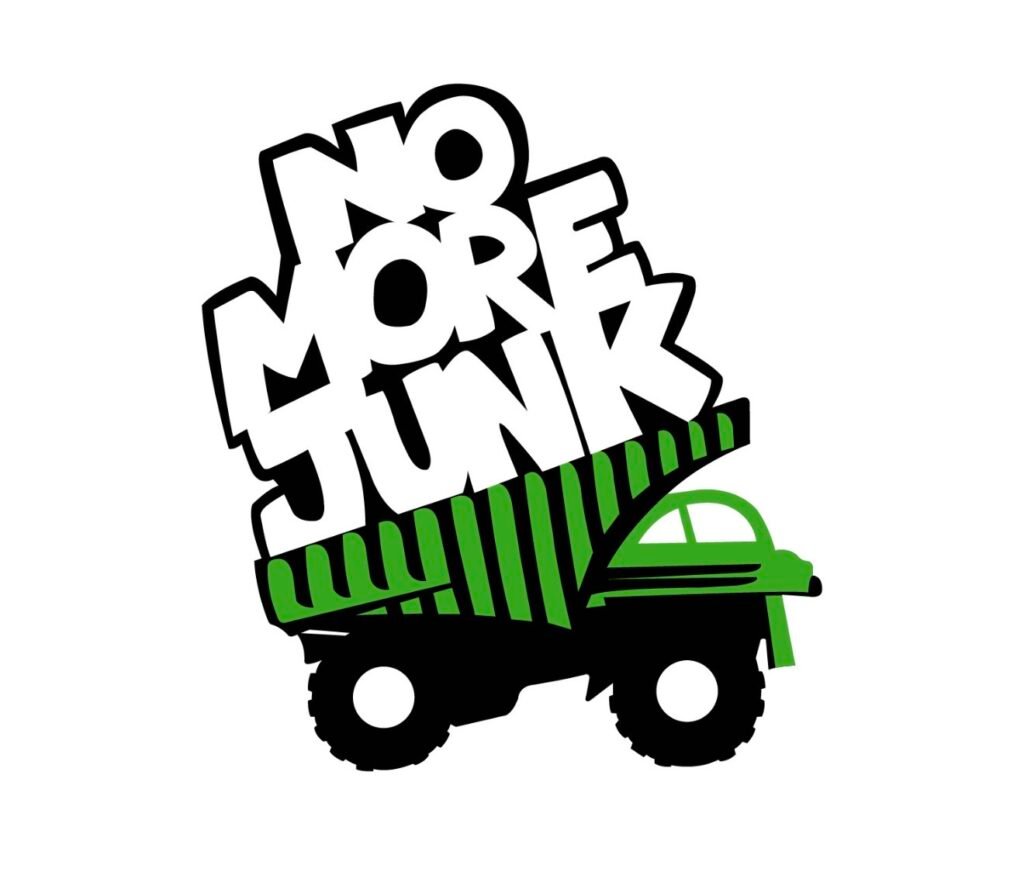 WordPress media library showing No More Junk logo image attachment details.
