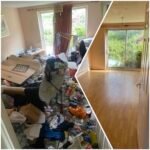 Professional junk removal crew clearing severe clutter from a Palm Harbor, FL home, before-and-after decluttering service by No More Junk.