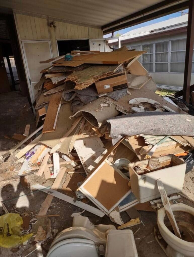 Full residential deconstruction and construction debris removal in Palm Harbor Florida by No More Junk.