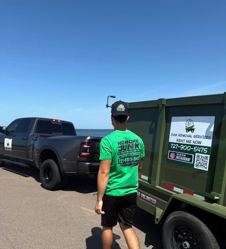 Palm Harbor Junk Removal truck and crew providing same-day junk removal services