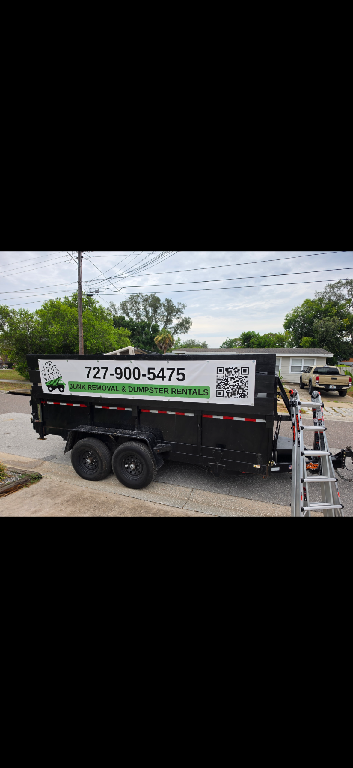 Real residential junk removal and estate cleanout project in East Lake FL